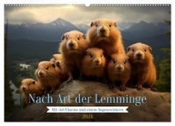 Nach Art der Lemminge (Wandkalender 2024 DIN A2 quer), CALVENDO Monatskalender