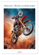 Motocross - Mit Leib und Seele dabei (Wandkalender 2024 DIN A2 hoch), CALVENDO Monatskalender