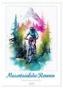 Mountainbike Rennen (Wandkalender 2024 DIN A3 hoch), CALVENDO Monatskalender