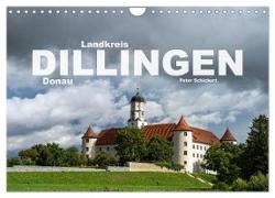 Landkreis Dillingen Donau (Wandkalender 2024 DIN A4 quer), CALVENDO Monatskalender