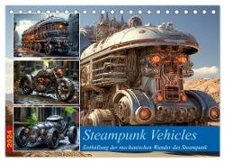 Steampunk Vehicles (Tischkalender 2024 DIN A5 quer), CALVENDO Monatskalender