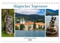 Magischer Tegernsee (Tischkalender 2024 DIN A5 quer), CALVENDO Monatskalender