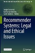 Recommender Systems: Legal and Ethical Issues