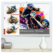 Motorcross Xtreme (hochwertiger Premium Wandkalender 2024 DIN A2 quer), Kunstdruck in Hochglanz