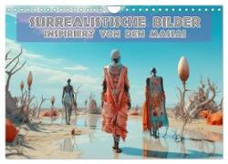Surrealistische Bilder - Inspiriert von den Massai (Wandkalender 2024 DIN A4 quer), CALVENDO Monatskalender