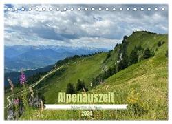 Alpenauszeit - Schöne Orte der Alpen (Tischkalender 2024 DIN A5 quer), CALVENDO Monatskalender