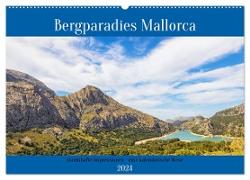 Bergparadies Mallorca (Wandkalender 2024 DIN A2 quer), CALVENDO Monatskalender