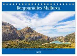 Bergparadies Mallorca (Tischkalender 2024 DIN A5 quer), CALVENDO Monatskalender