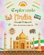Esplorando l'India - Libro da colorare culturale - Disegni creativi di simboli indiani
