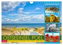Ostseeinsel Poel - Sehnsuchtsort in der Ostsee (Wandkalender 2024 DIN A4 quer), CALVENDO Monatskalender