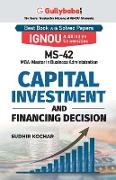 MS-42 Capital Investment and Financing Decision
