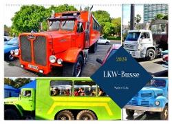 LKW-Busse - Made in Cuba (Wandkalender 2024 DIN A2 quer), CALVENDO Monatskalender