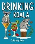 Drinking Koala Coloring Book