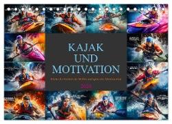 Kajak und Motivation (Tischkalender 2024 DIN A5 quer), CALVENDO Monatskalender