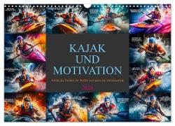 Kajak und Motivation (Wandkalender 2024 DIN A3 quer), CALVENDO Monatskalender