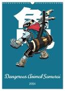 Dangerous Animal Samurai (Wall Calendar 2024 DIN A3 portrait), CALVENDO 12 Month Wall Calendar