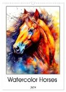 Watercolor Horses (Wall Calendar 2024 DIN A3 portrait), CALVENDO 12 Month Wall Calendar
