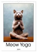 Meow Yoga (Wall Calendar 2024 DIN A3 portrait), CALVENDO 12 Month Wall Calendar