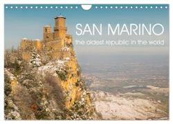 San Marino The oldest Republic in the world (Wall Calendar 2024 DIN A4 landscape), CALVENDO 12 Month Wall Calendar