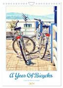 A Year Of Bicycles (Wall Calendar 2024 DIN A4 portrait), CALVENDO 12 Month Wall Calendar