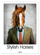 Stylish Horses (Wall Calendar 2024 DIN A3 portrait), CALVENDO 12 Month Wall Calendar
