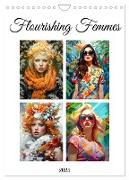 Flourishing Femmes (Wall Calendar 2024 DIN A4 portrait), CALVENDO 12 Month Wall Calendar