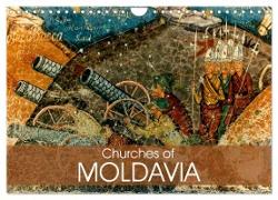 Churches of Moldavia (Wall Calendar 2024 DIN A4 landscape), CALVENDO 12 Month Wall Calendar