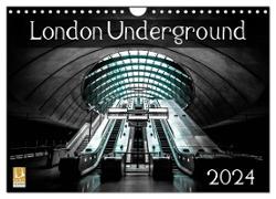 London Underground 2024 (Wall Calendar 2024 DIN A4 landscape), CALVENDO 12 Month Wall Calendar