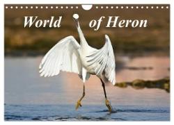 World of Heron (Wall Calendar 2024 DIN A4 landscape), CALVENDO 12 Month Wall Calendar