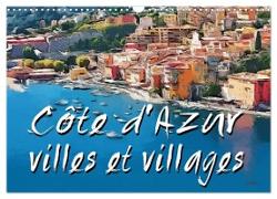 Côte d'Azur villes et villages (Calendrier mural 2024 DIN A3 vertical), CALVENDO calendrier mensuel