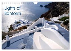 Lights of Santorini (Wall Calendar 2024 DIN A4 landscape), CALVENDO 12 Month Wall Calendar