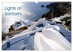 Lights of Santorini (Wall Calendar 2024 DIN A3 landscape), CALVENDO 12 Month Wall Calendar