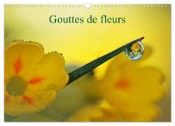 Gouttes de fleurs (Calendrier mural 2024 DIN A3 vertical), CALVENDO calendrier mensuel