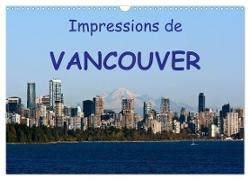 Impressions de Vancouver (Calendrier mural 2024 DIN A3 vertical), CALVENDO calendrier mensuel