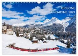 Grisons Engadine 2024 / UK-Version (Wall Calendar 2024 DIN A3 landscape), CALVENDO 12 Month Wall Calendar