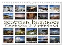 Scottish Highlands - Caithness & Sutherland / UK-Version (Wall Calendar 2024 DIN A4 landscape), CALVENDO 12 Month Wall Calendar