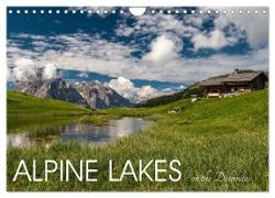 Alpine lakes on the Dolomites (Wall Calendar 2024 DIN A4 landscape), CALVENDO 12 Month Wall Calendar