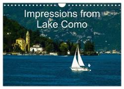 Impressions from Lake Como / UK-Version (Wall Calendar 2024 DIN A4 landscape), CALVENDO 12 Month Wall Calendar