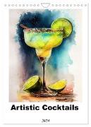 Artistic cocktails (Wall Calendar 2024 DIN A4 portrait), CALVENDO 12 Month Wall Calendar