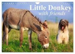 Little Donkey with Friends (Wall Calendar 2024 DIN A4 landscape), CALVENDO 12 Month Wall Calendar