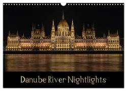 Danube River Nightlights (Wall Calendar 2024 DIN A3 landscape), CALVENDO 12 Month Wall Calendar