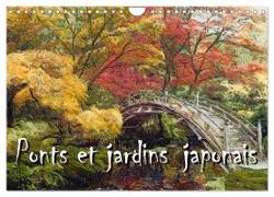 Ponts et jardins japonais (Calendrier mural 2024 DIN A4 vertical), CALVENDO calendrier mensuel