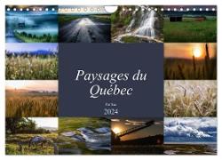 Paysages du Québec (Calendrier mural 2024 DIN A4 vertical), CALVENDO calendrier mensuel