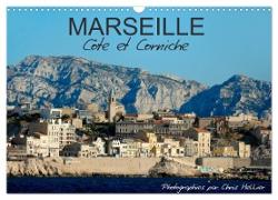 Marseille Côte et Corniche (Calendrier mural 2024 DIN A3 vertical), CALVENDO calendrier mensuel