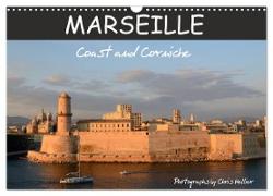 Marseille Coast and Corniche (Wall Calendar 2024 DIN A3 landscape), CALVENDO 12 Month Wall Calendar