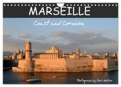 Marseille Coast and Corniche (Wall Calendar 2024 DIN A4 landscape), CALVENDO 12 Month Wall Calendar