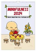 Mindfulness 2024 (Wall Calendar 2024 DIN A4 portrait), CALVENDO 12 Month Wall Calendar