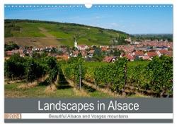 Landscapes in Alsace (Wall Calendar 2024 DIN A3 landscape), CALVENDO 12 Month Wall Calendar