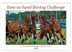 Four-in-hand Driving Challenge (Wall Calendar 2024 DIN A4 landscape), CALVENDO 12 Month Wall Calendar