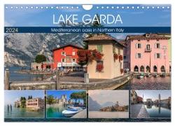 Lake Garda Mediterranean oasis in Northern Italy (Wall Calendar 2024 DIN A4 landscape), CALVENDO 12 Month Wall Calendar